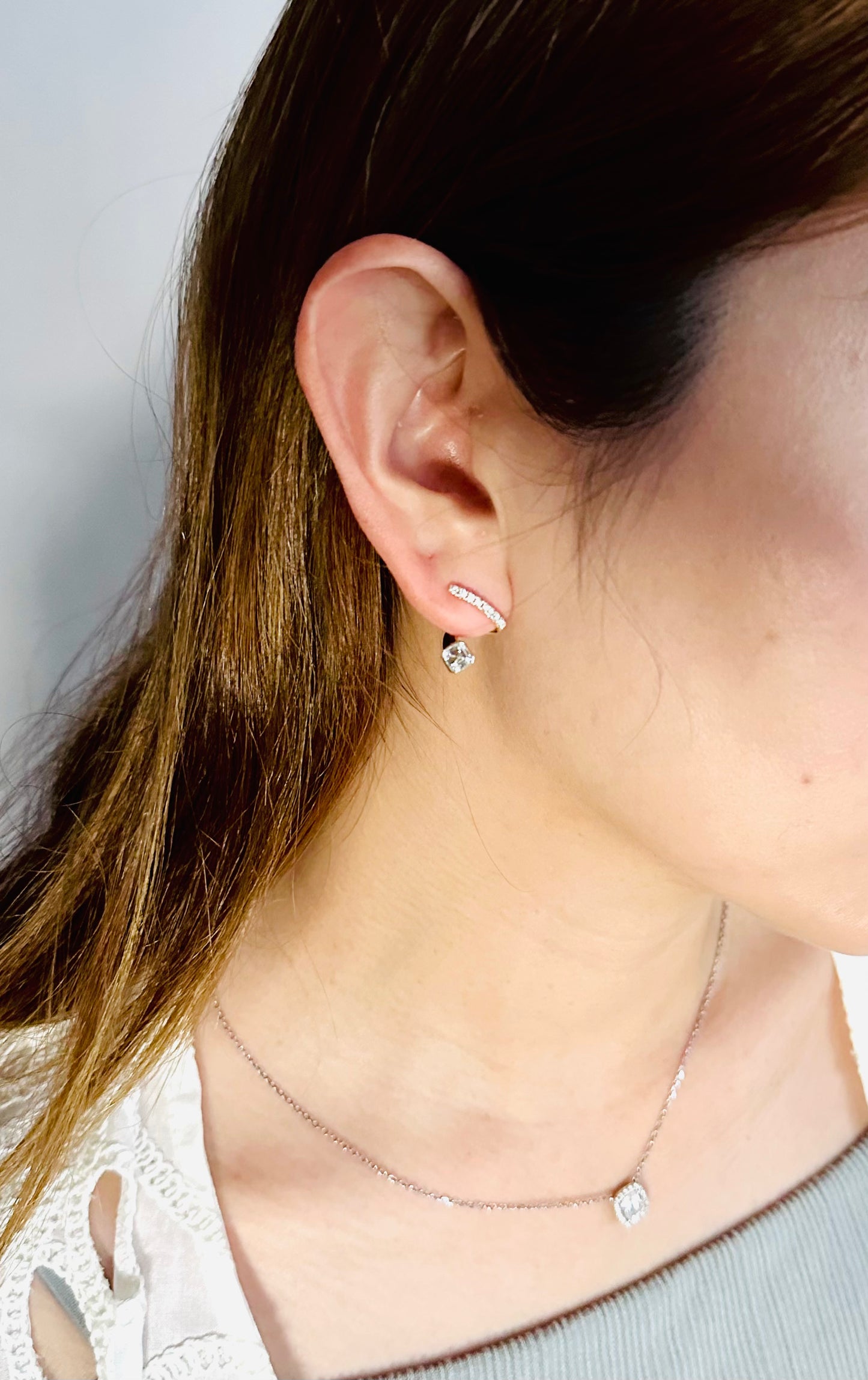 Curved Designer Earrings- Selina