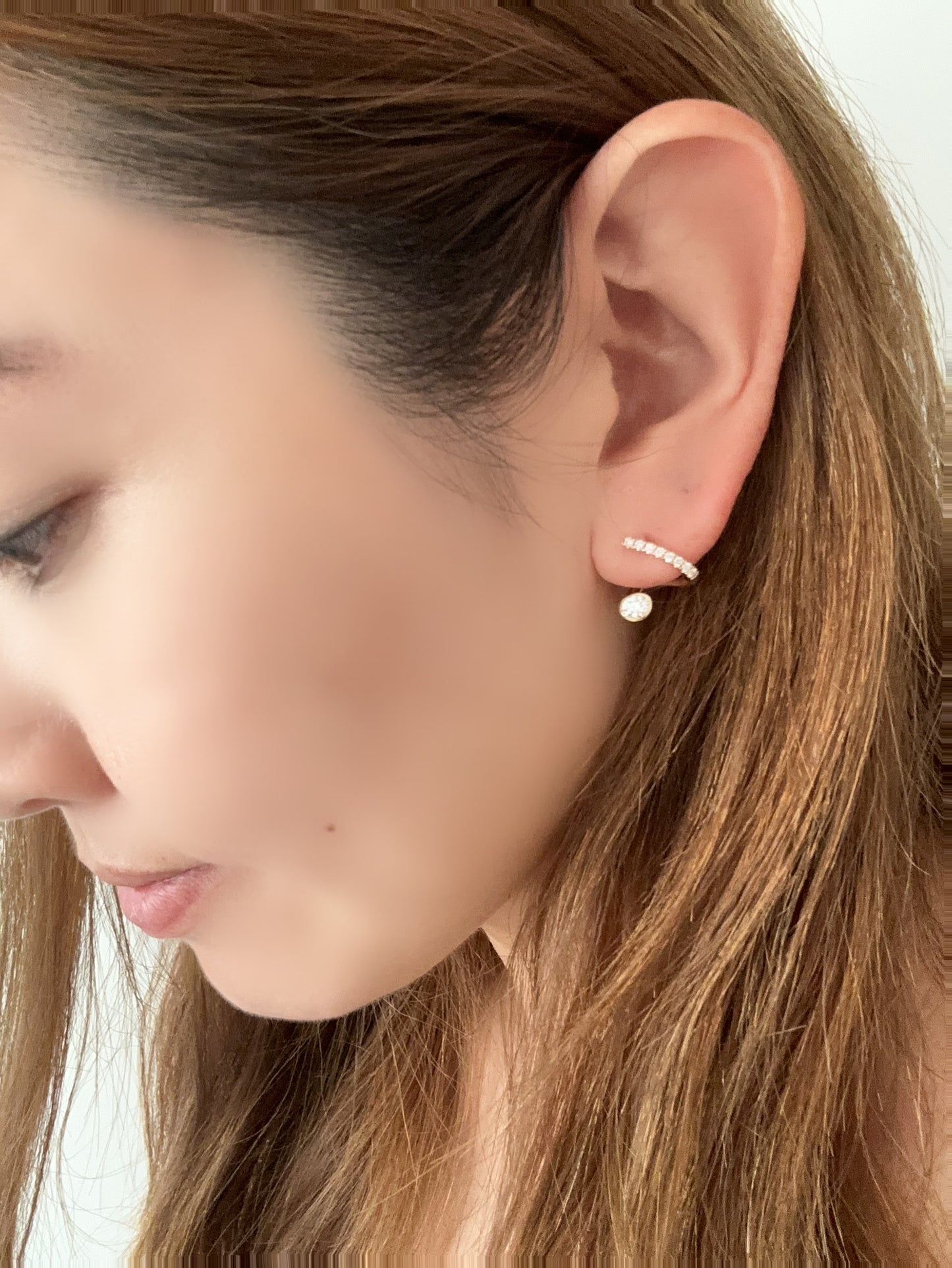 Curved Designer Earrings- Selina